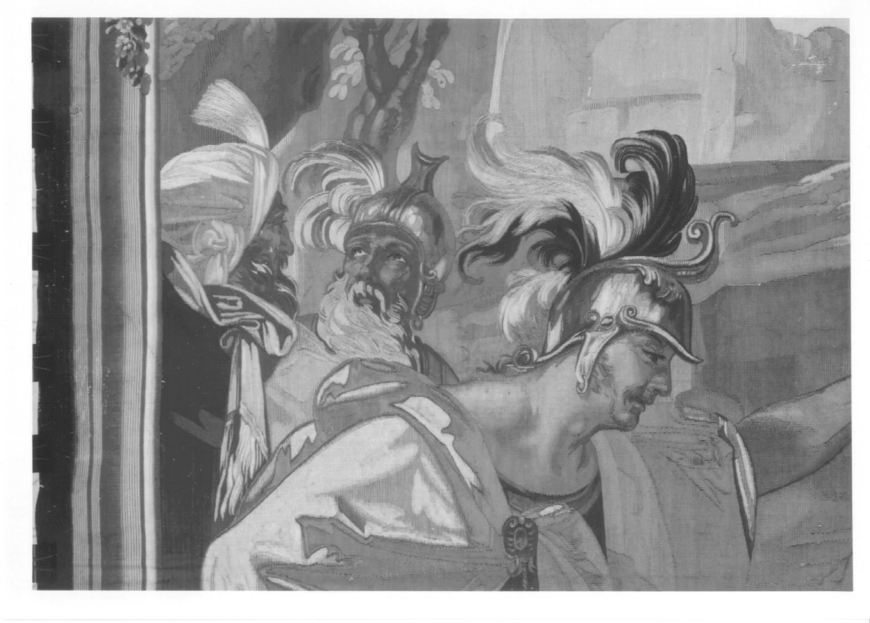 Arazzo - esodo dei Cartaginesi, Musei Reali, Palazzo Reale, Torino, dettaglio 2